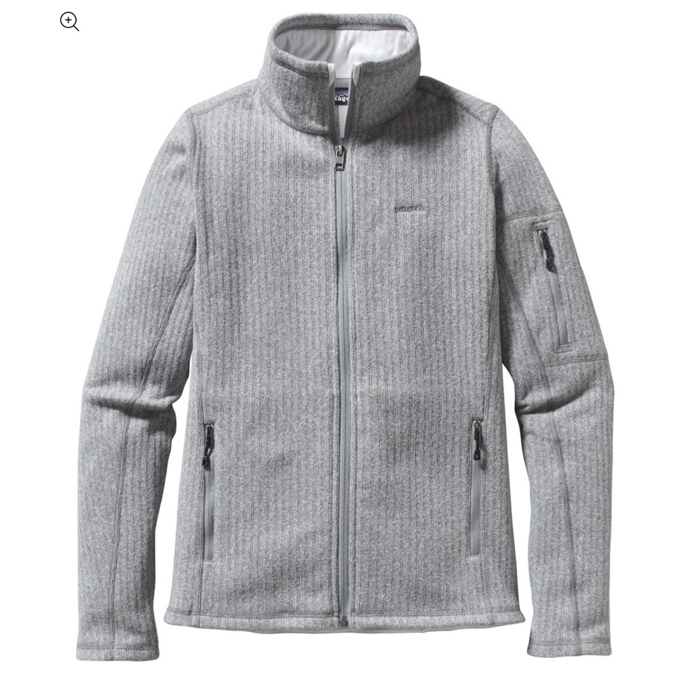 Patagonia Better Sweater Woman’s XS Small Gray Grey Full Zip Jacket Flee…